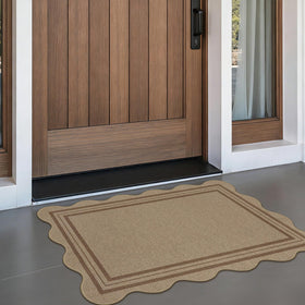 LORWER Durable brown texture blends farmhouse charm with practicality.