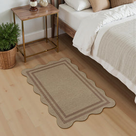 LORWER Easy Jute Outdoor Mat on a wet-dry floor setup demonstrating quick clean ability