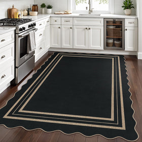 LORWER farmhouse aesthetic rug suits any room.