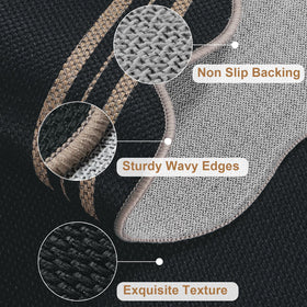 LORWER non-slip TPE-backed rug helps keep flooring safe.