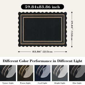 LORWER versatile use rug for patio, living room, or bedroom.