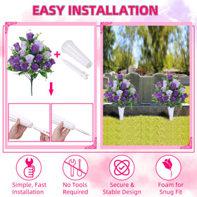 LOSFOTBO complete grave site arrangement offers low maintenance beauty