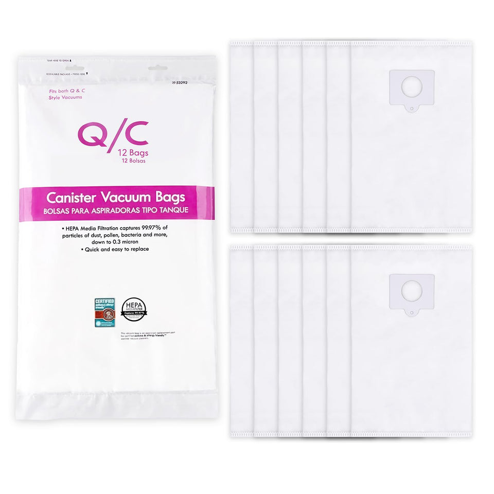 LOSKLENO Type Q/C bags for Kenmore 81214 with secure fit and reduced leakage.