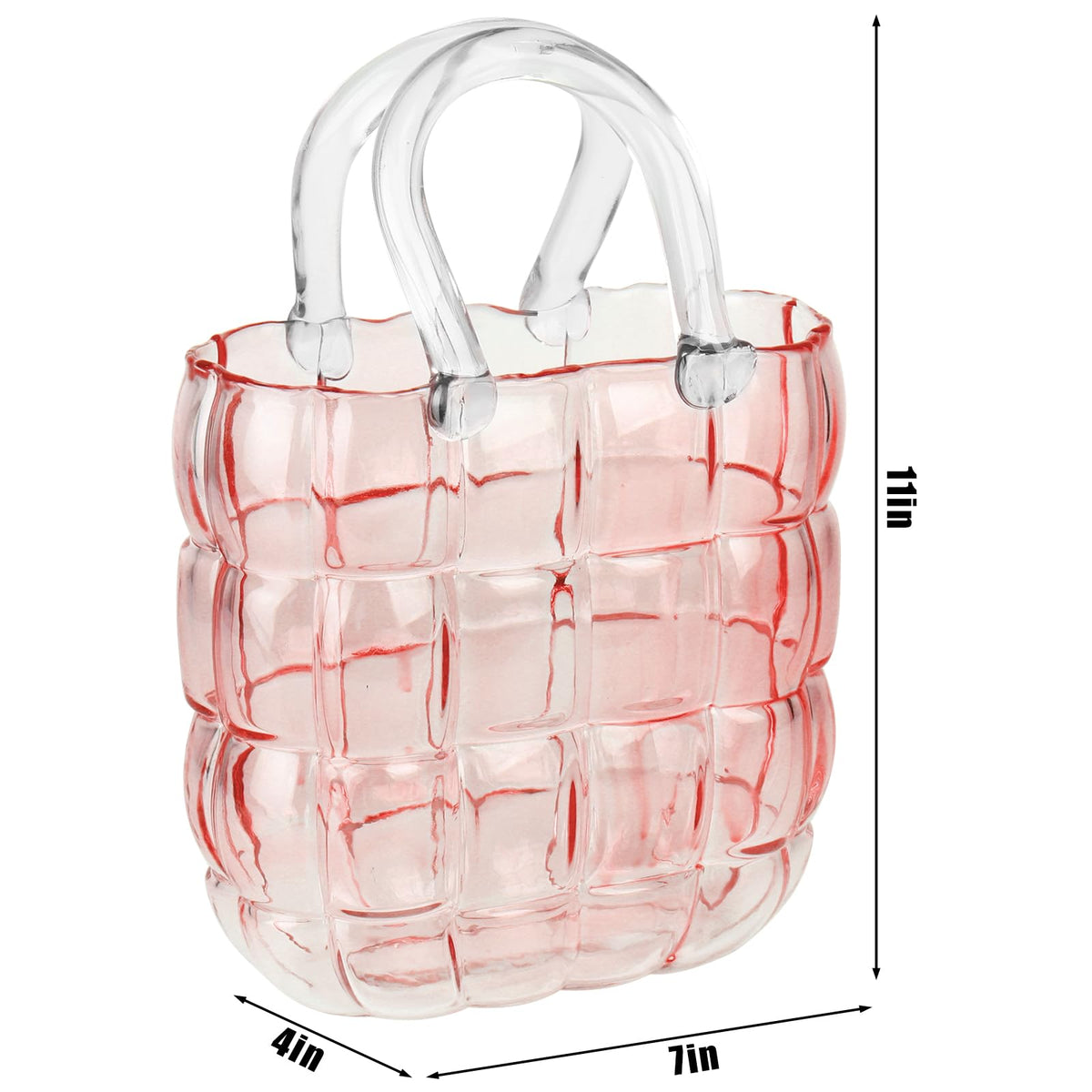 lotmusic Packaged glass purse vase delivered safely in pearl cotton