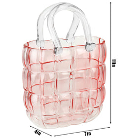 lotmusic Packaged glass purse vase delivered safely in pearl cotton