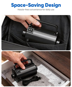 Lotspasie air-mattress inflation tool for home and travel.