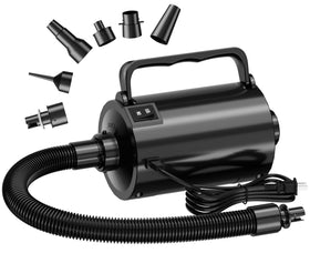 Lotspasie electric pump with extendable hose for easy inflating tasks.