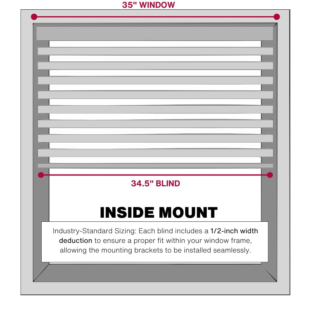 Lotus Windoware inside mounting versatility with cordless blind.