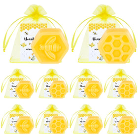 Lounsweer honeycomb soap with bee pattern for baby showers and keepsakes.