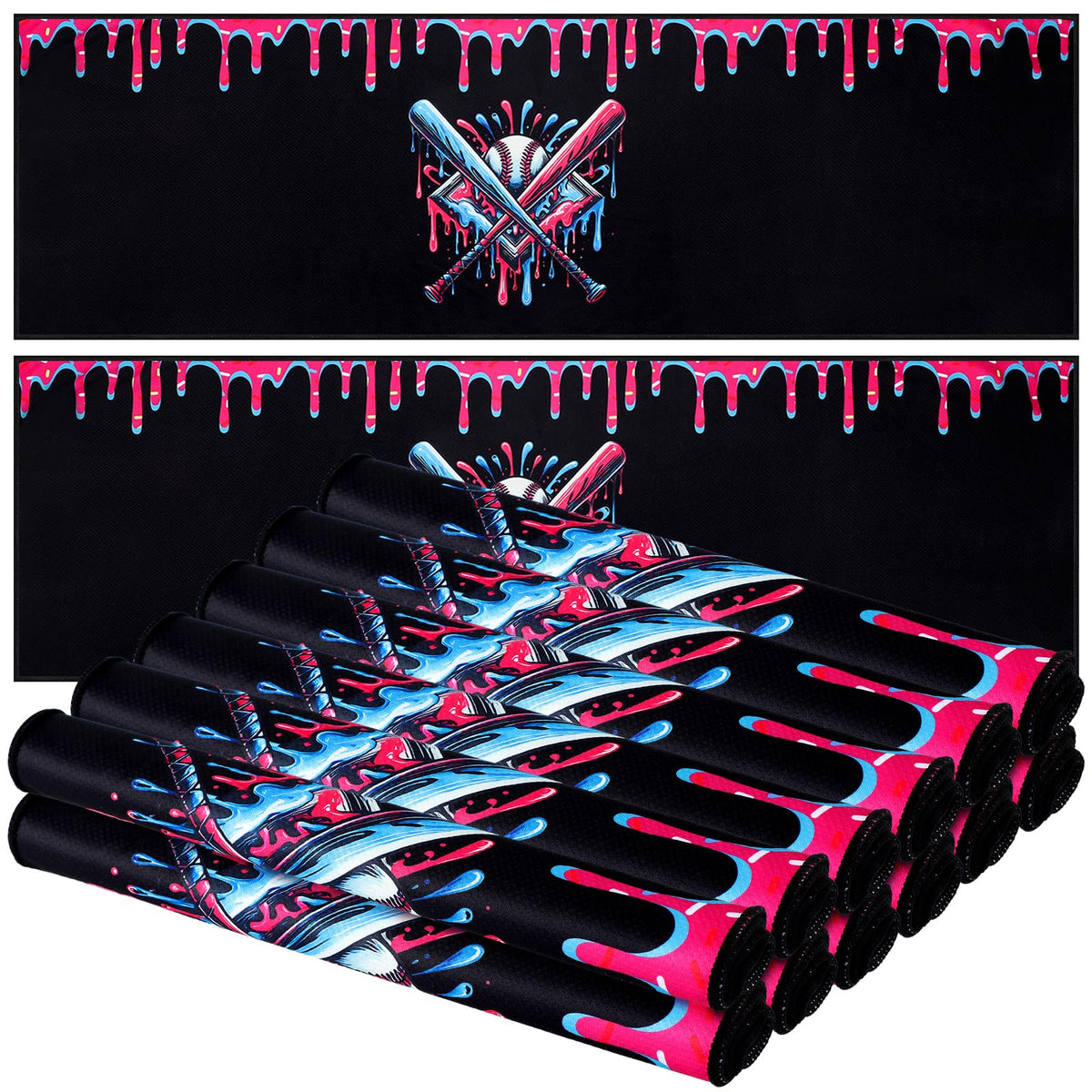 Lounsweer ice cream pattern drip towel in soft, breathable fabric for cooling on hot days.