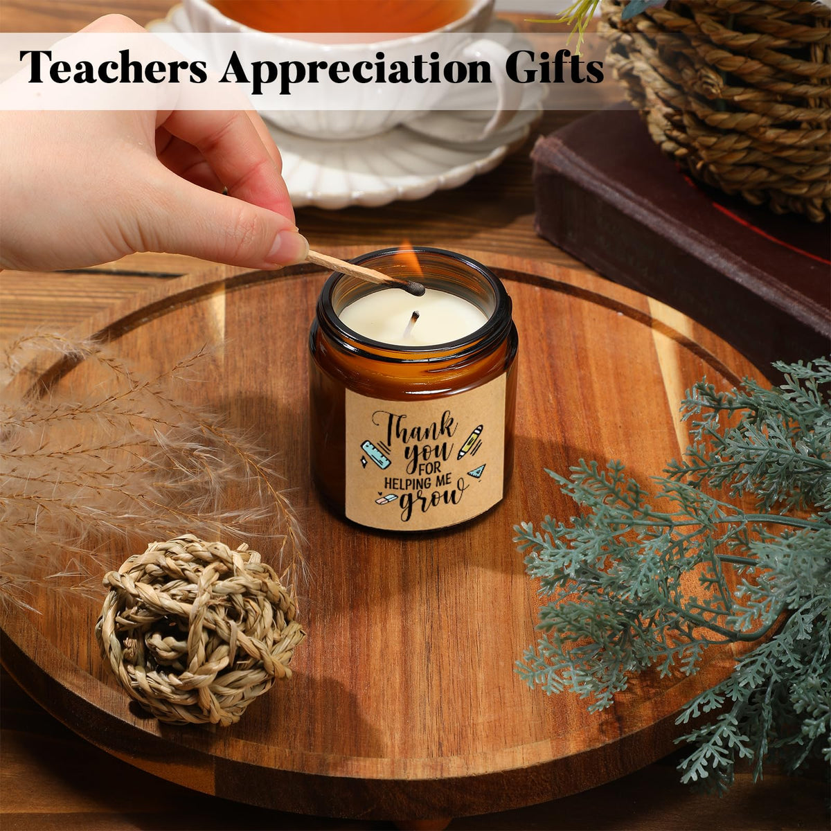 Lounsweer teacher candle bulk gift pack displayed for teacher appreciation gifting.