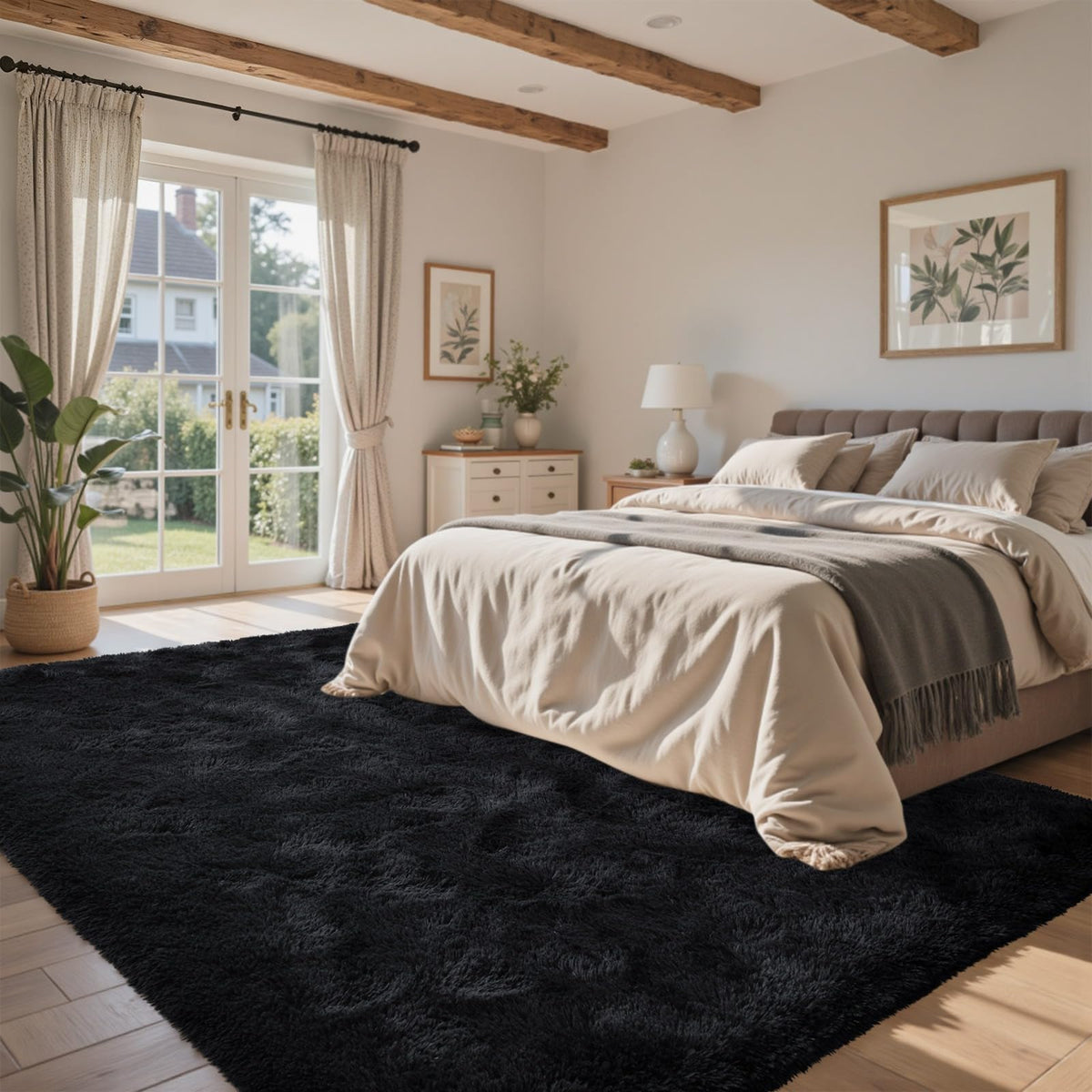 LòutiRoot Home 5x7 rug in a living room scene with modern decor.