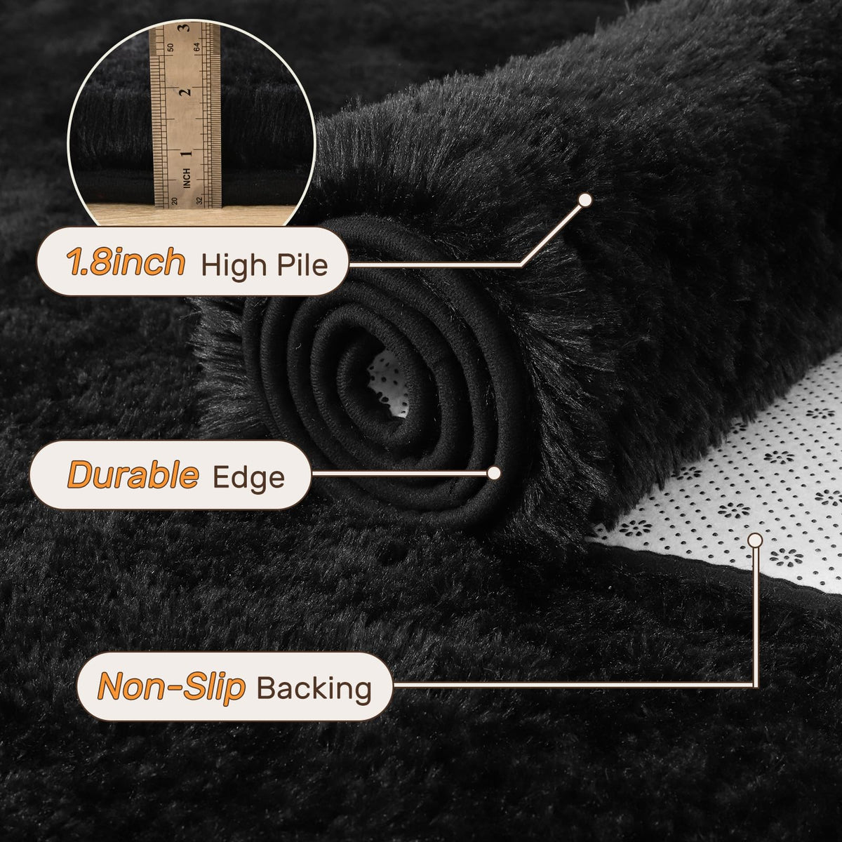 LòutiRoot Home rug in a nursery or play area provides plush comfort.
