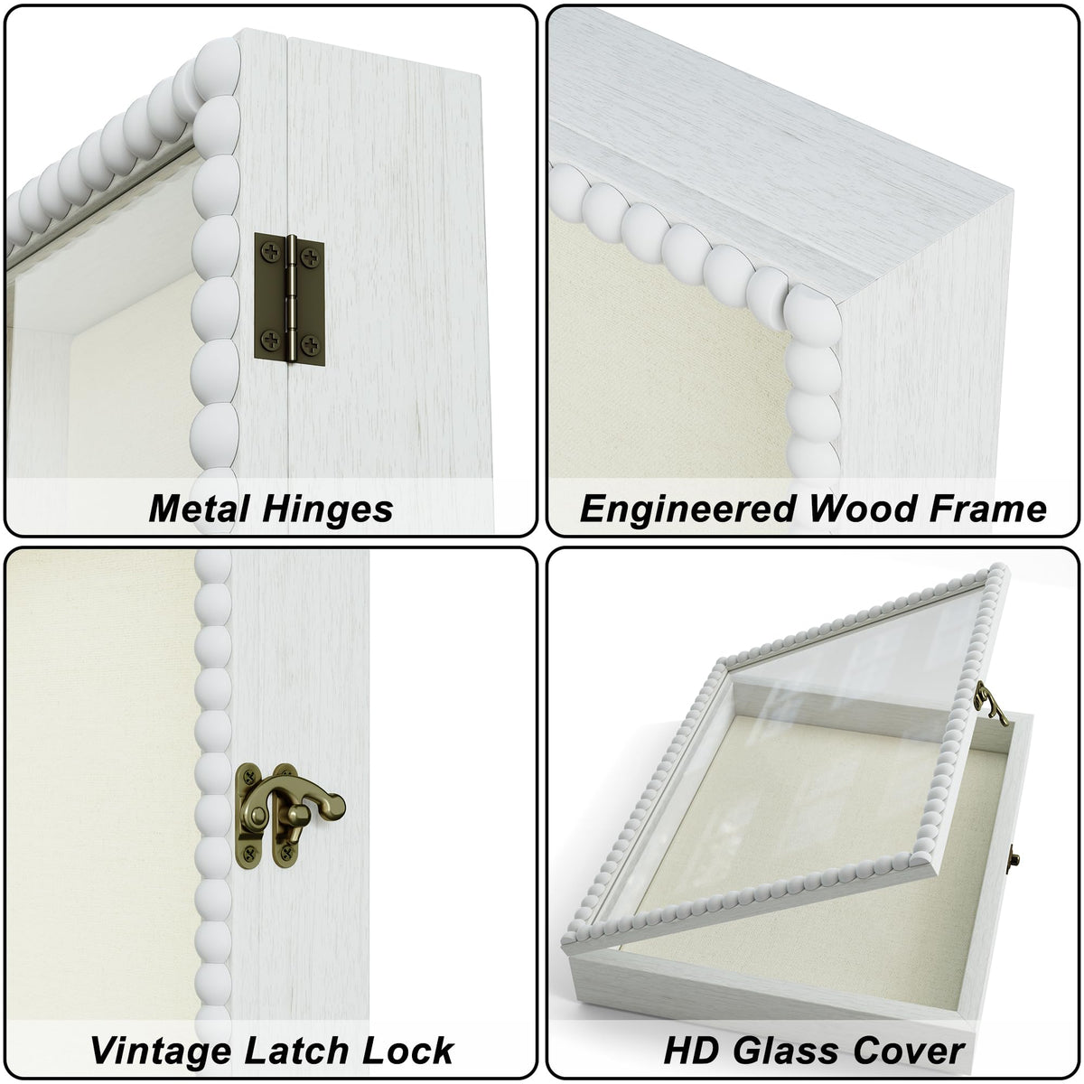 Love-KANKEI back hooks support wall mounting or tabletop display.