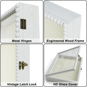 Love-KANKEI back hooks support wall mounting or tabletop display.