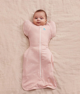 Soft, safe sleepwear design of the Love to Dream Transition Bag for sleep safety.