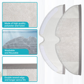 LOVECO Roborock mopping cloth delivers even moisture for cleaner floors