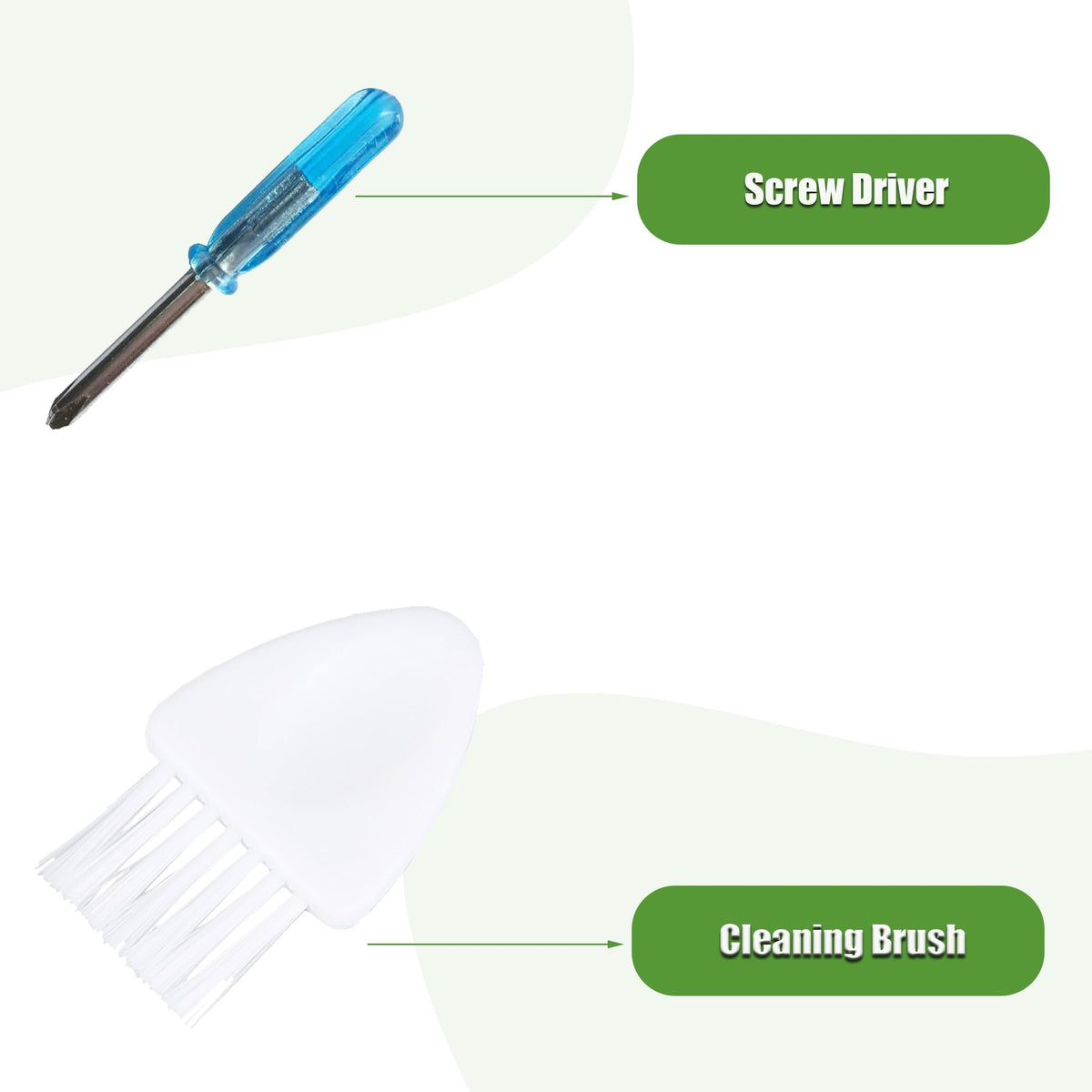 LOVECO Roomba cleaning tools and screwdriver simplify installation and maintenance.
