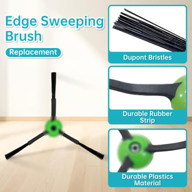 LOVECO Roomba edge sweeping brushes reach corners for thorough cleaning