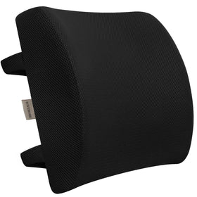 LOVEHOME lumbar pillow on chair back for targeted back support and posture comfort.