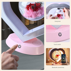 LoveLin Bluetooth speaker integrated into the levitating lamp for wireless audio.