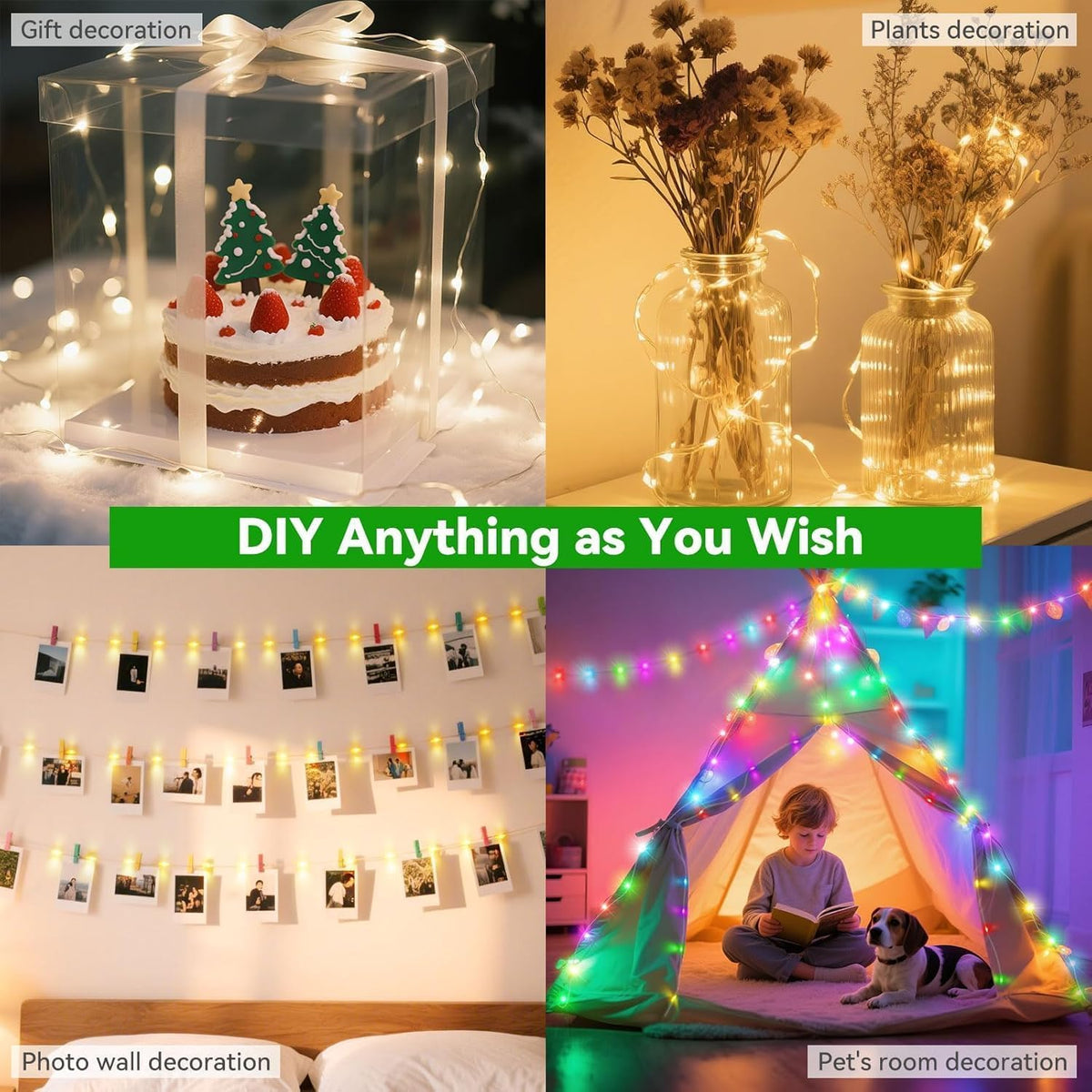 Lovelite bendable wires enable creative DIY shapes.