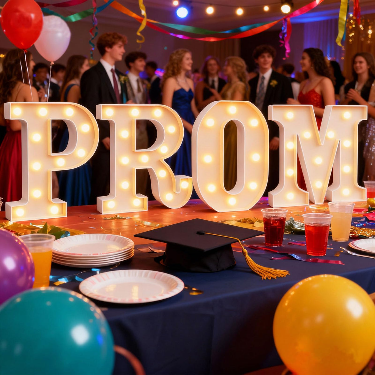 Lovelite standalone marquee letters as elegant table centerpiece