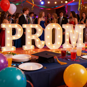 Lovelite standalone marquee letters as elegant table centerpiece