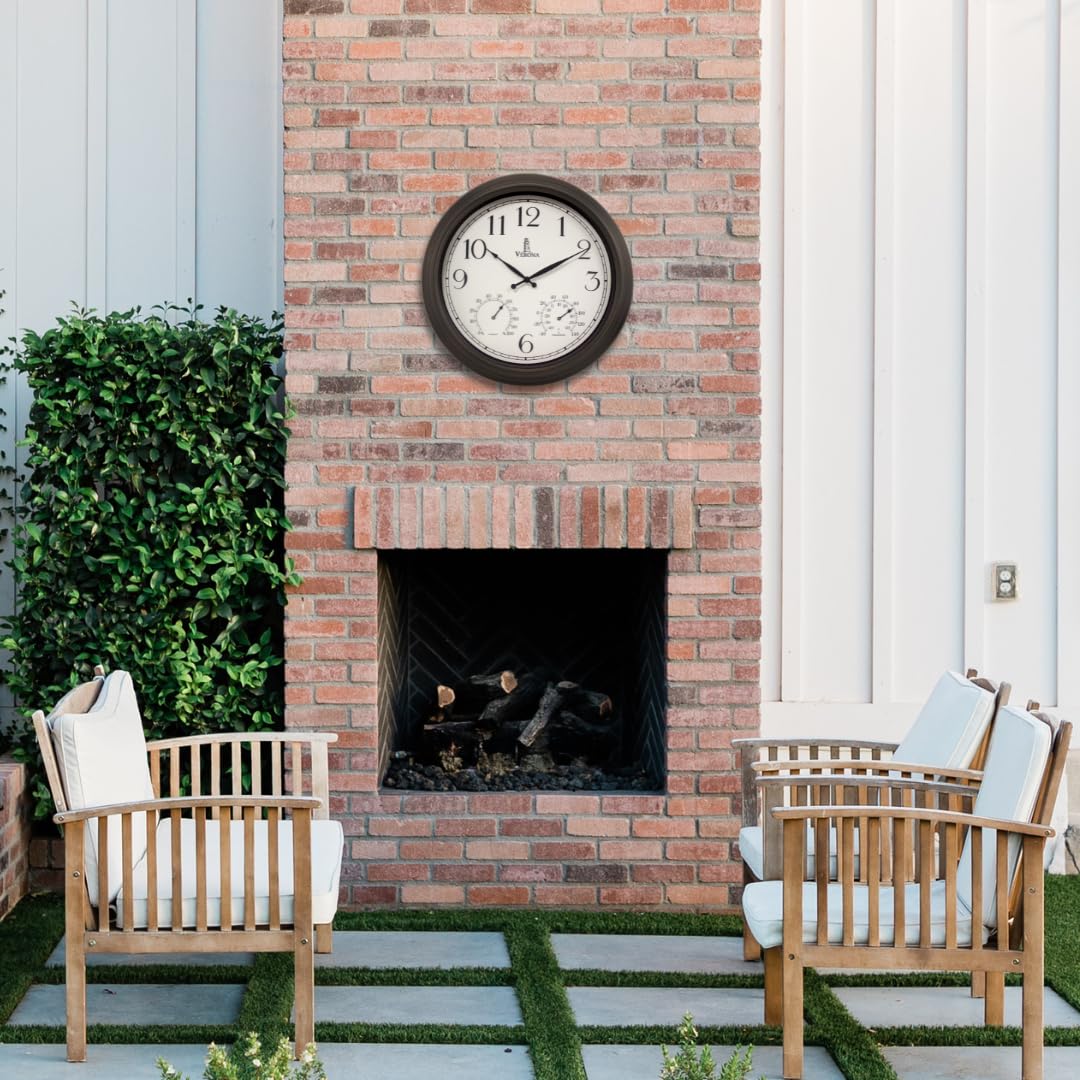 Lovely Home Essentials weatherproof clock materials suitable for varying weather conditions