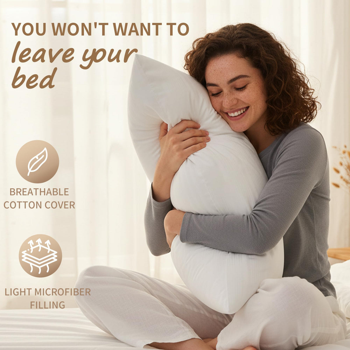 LOVELYREST King pillow adjustable fill demonstrates customizable comfort for sleep positions