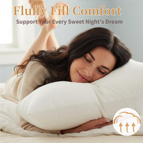 LOVELYREST King pillow care machine washable for easy refresh