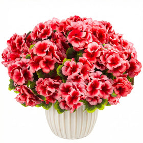 Lovemoon artificial geranium cluster ready-to-use in vases.