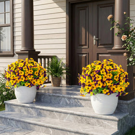 Lovemoon DIY display ideas using these pansies for colorful accents.