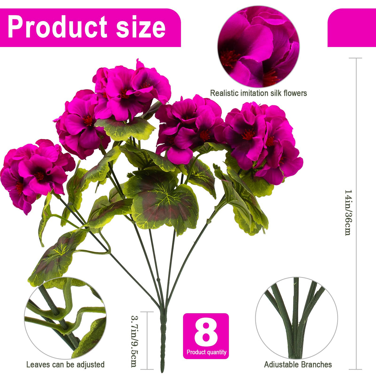 Lovemoon geranium leaves dual-tone to enhance indoor greenery