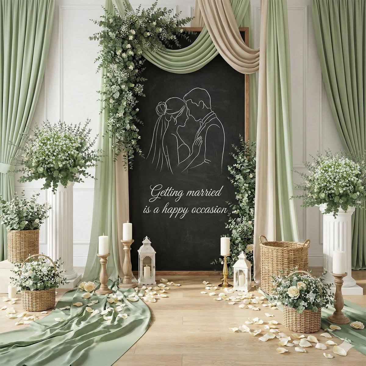 Lovemoon home office decor floral stems for desk accents