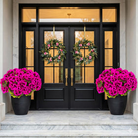 Lovemoon hotel shop decor geranium adds natural ambiance