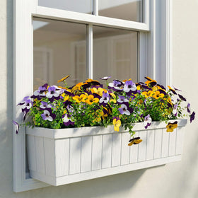 Lovemoon pansy flowers porch hanging basket for welcoming exterior spaces.