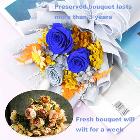 Lovenfold gift-packaging bouquet ready to give without rewrapping.