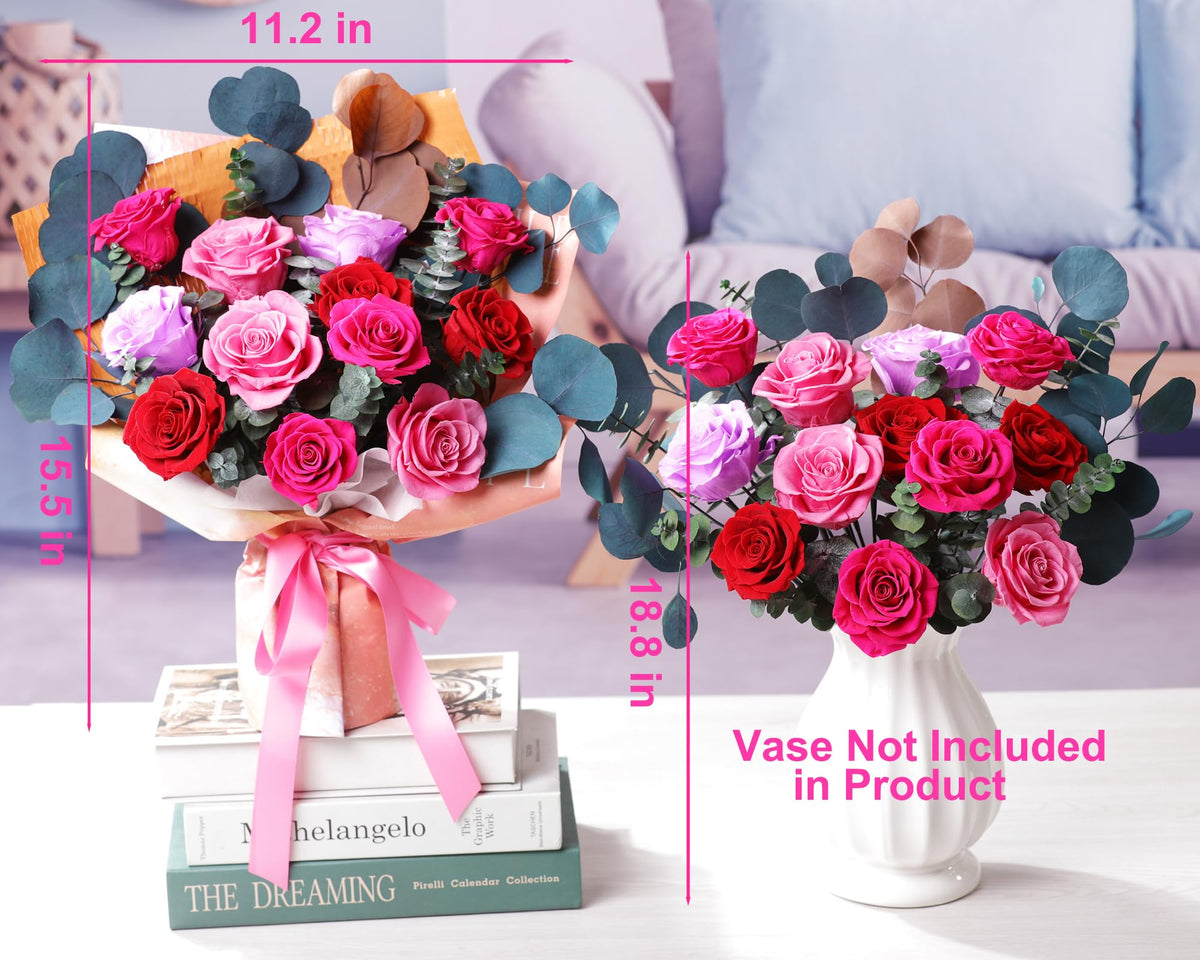 Lovenfold forever flowers decor bouquet for home or office