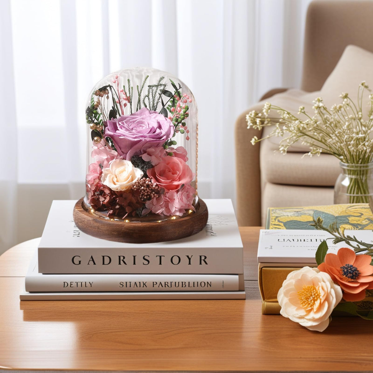 Lovenfold luxury gift for women—illuminated dome keepsake.