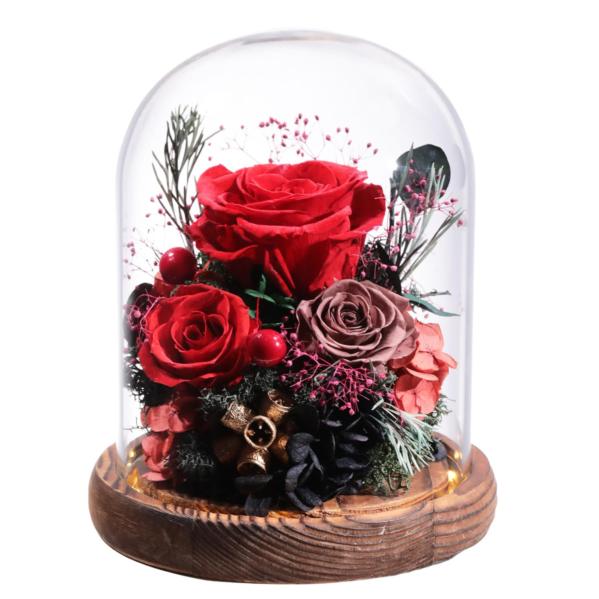 Lovenfold preserved rose dome ready for delivery, long-lasting gift for her