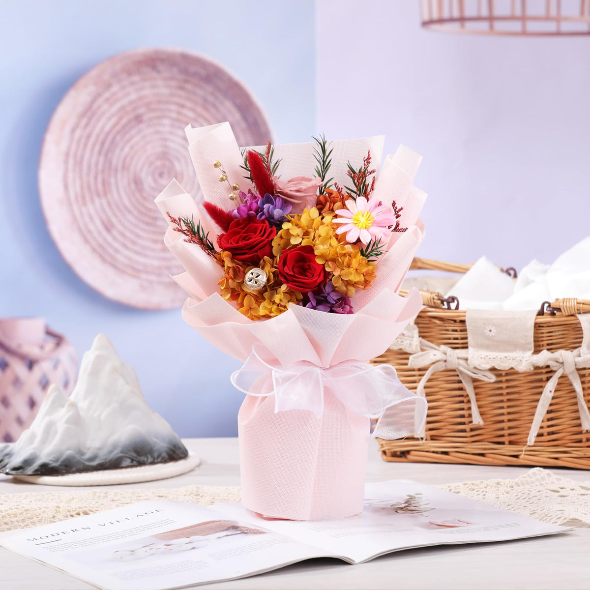 Lovenfold rustic home decor display adds lasting charm to any room.