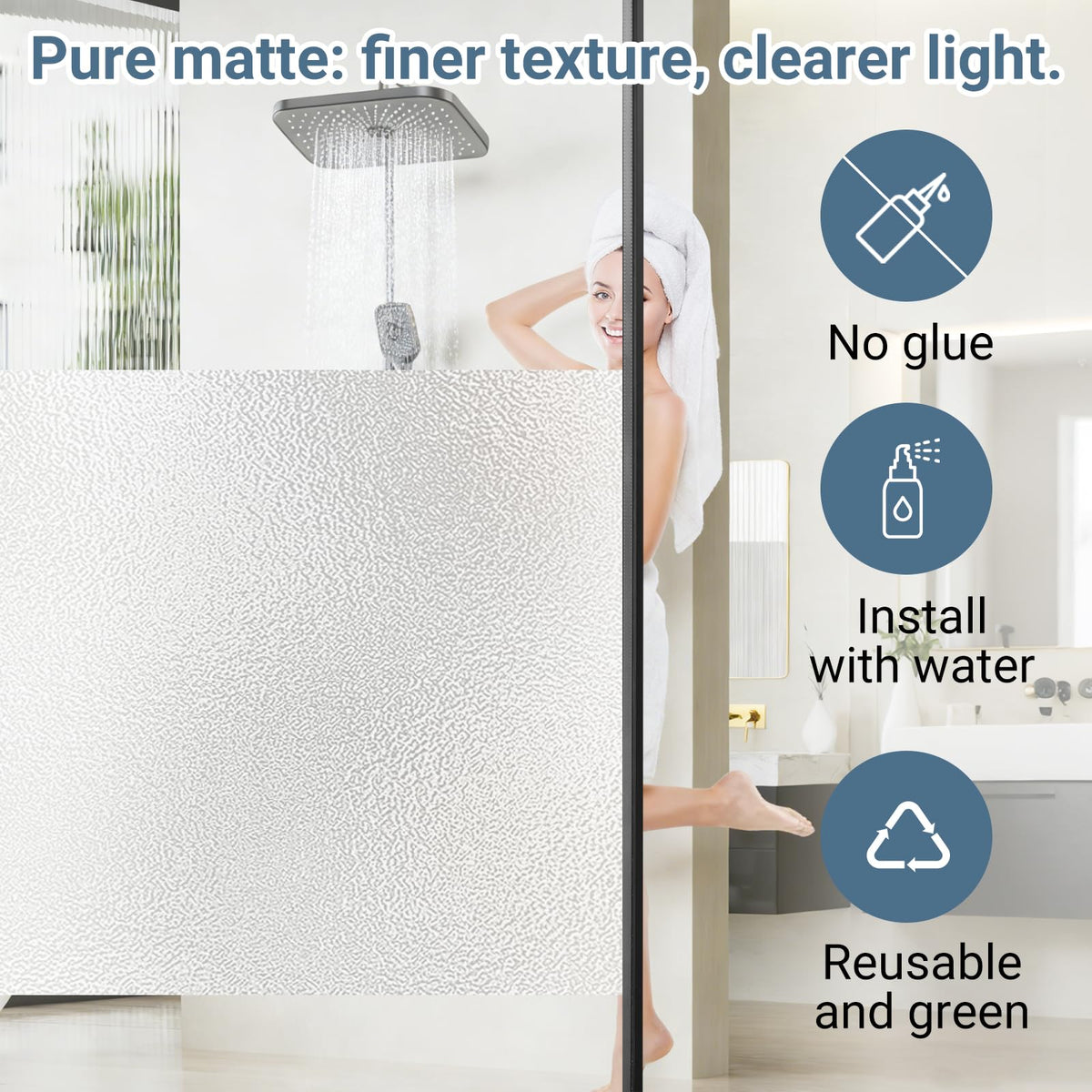 Lovepea privacy film sun-blocking close-up demonstrating UV reduction and furniture protection.