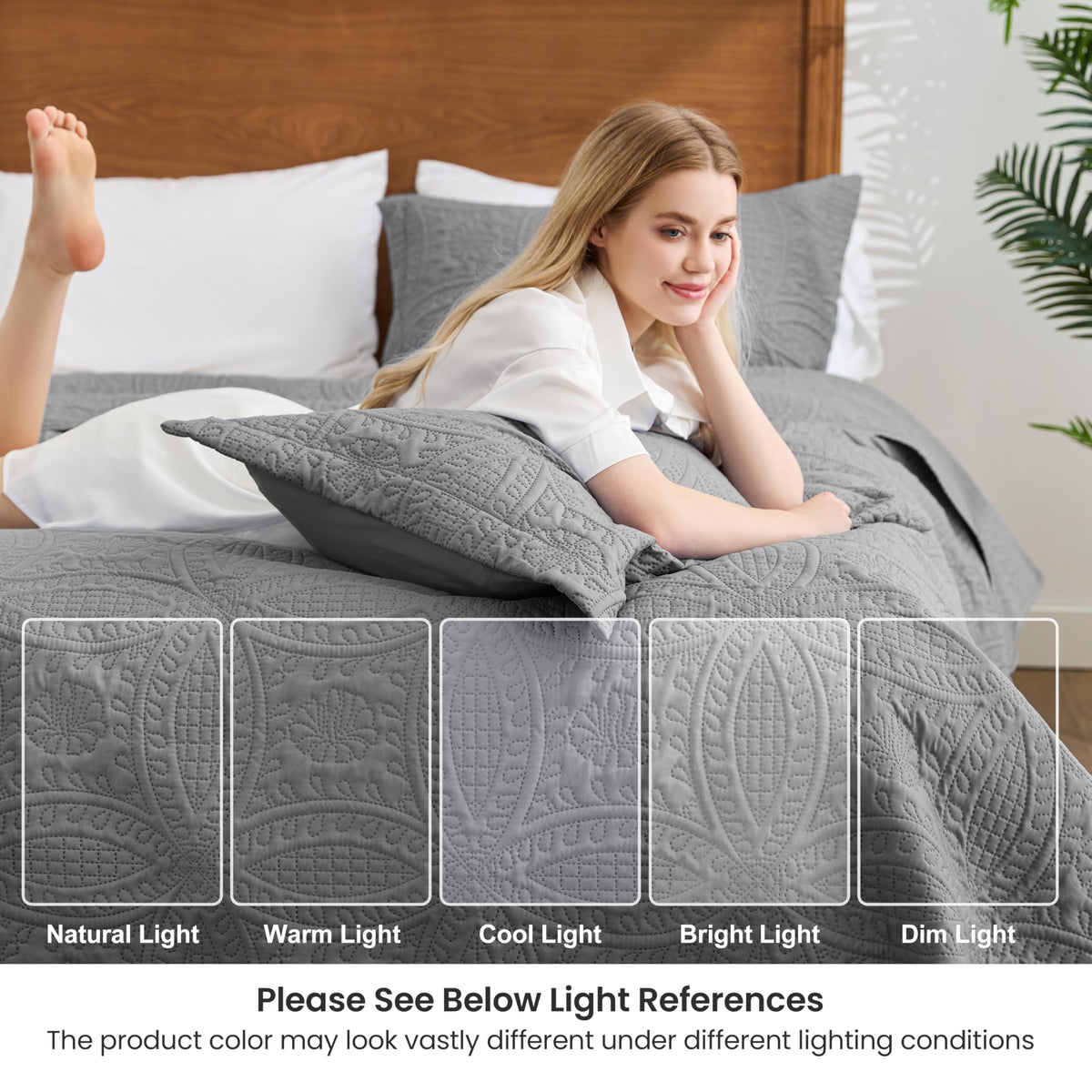 Love's cabin all-season bedding is lightweight and easy to layer.