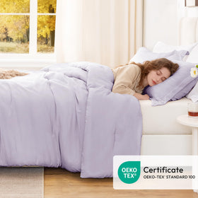 Love's cabin all-season bedding on bed showcases versatile styling and year-round coziness.