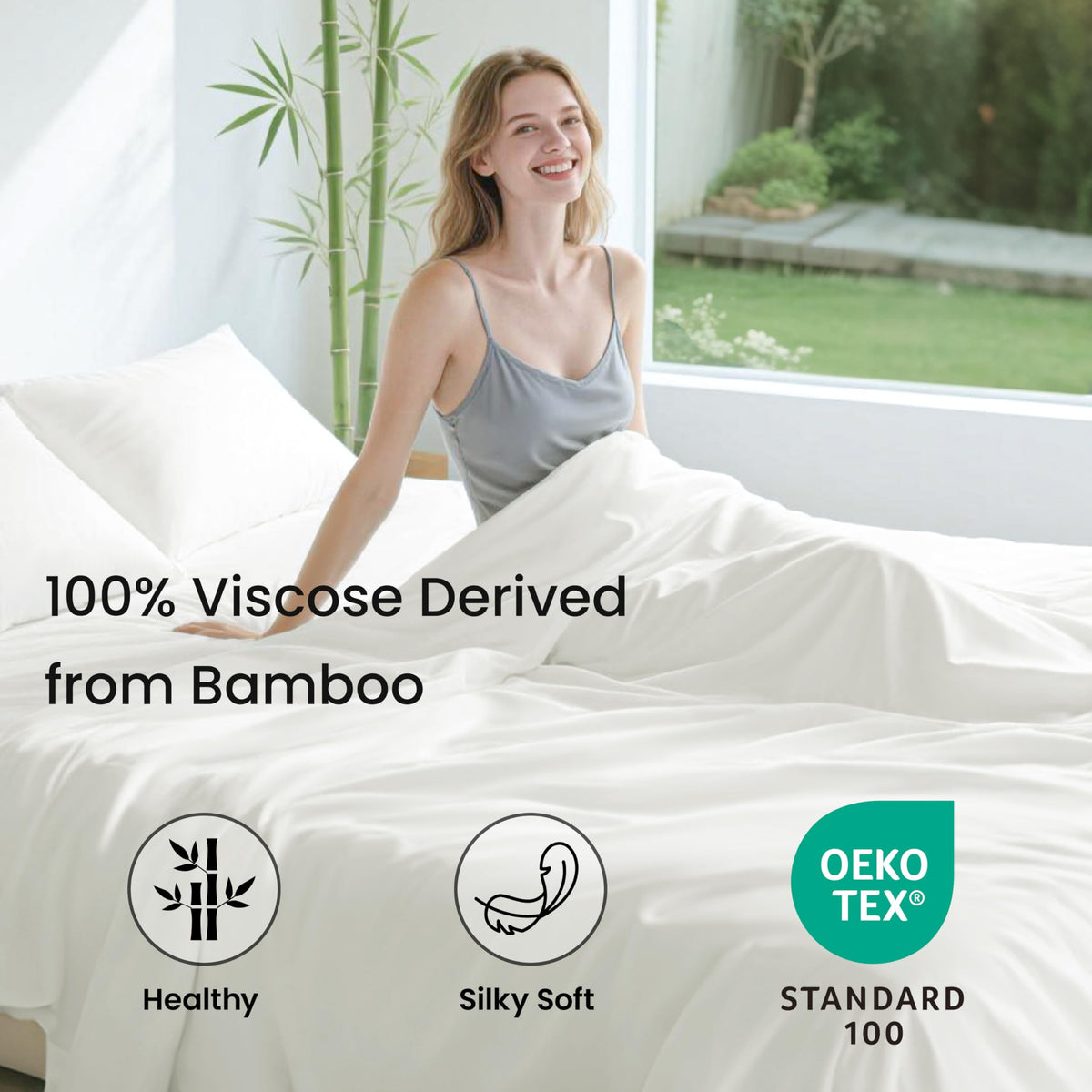 Love's cabin bamboo sheets cooling-breathable fabric for hot sleepers.