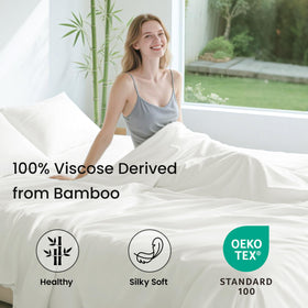 Love's cabin bamboo sheets cooling-breathable fabric for hot sleepers.