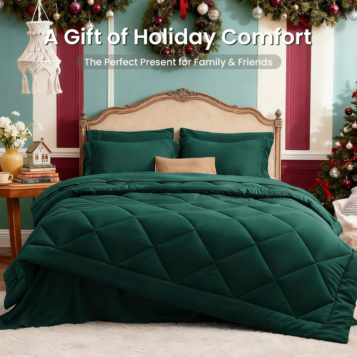 Love's cabin bed-in-a-bag king 7-piece includes everything for coordinated bedroom styling.