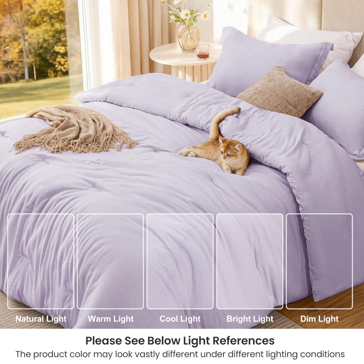 Love's cabin machine-washable care label highlights easy cleaning and fade resistance.