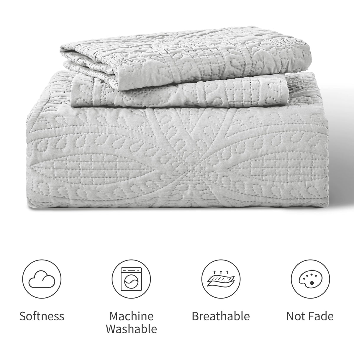 Love's cabin bedding coordinates easily with existing bedroom decor